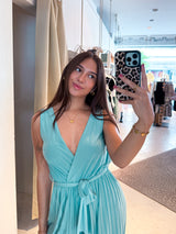 Plissee Jumpsuit Mint