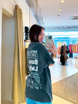 Boss Lady Tee Dunkelgrau