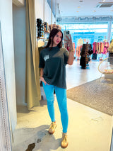 Boss Lady Tee Dunkelgrau