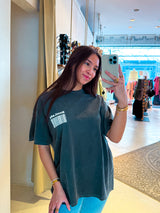 Boss Lady Tee Dunkelgrau