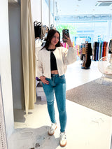 Bomberjacke Basic Beige