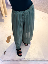Plissee Hose Olive