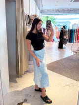 Silky Rock mit Leomuster Hellblau