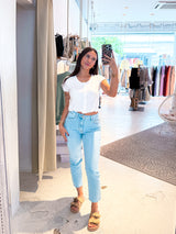 Mom Jeans Classic Blau