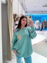Sun and Moon Crew Neck Mint