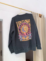 Sun & Moon Crew Neck Dunkelgrau