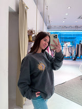 Sun & Moon Crew Neck Dunkelgrau