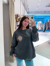 Sun & Moon Crew Neck Dunkelgrau