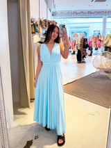 Wickel-Kleid Hellblau