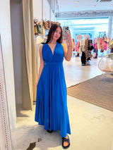 Wickel-Kleid Royalblau