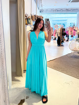 Wickel-Kleid Türkis