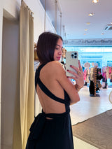 Wickel-Kleid Schwarz