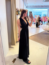 Wickel-Kleid Schwarz