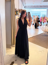 Wickel-Kleid Schwarz