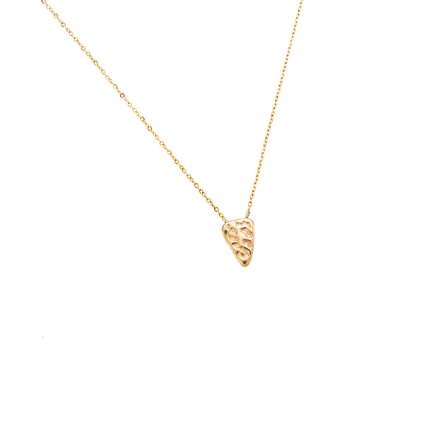 Triangle with Prints Edelstahl Kette Gold