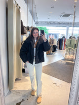 Kurze Winterjacke Schwarz
