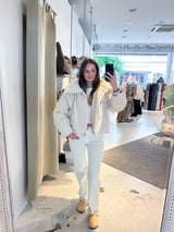 Kurze Winterjacke Beige