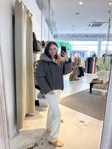 Kurze Winterjacke Braun