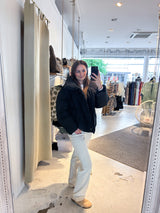 Kurze Winterjacke Schwarz