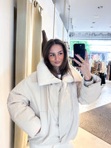 Kurze Winterjacke Beige