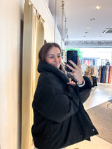 Kurze Winterjacke Schwarz