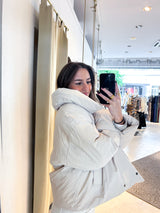 Kurze Winterjacke Beige