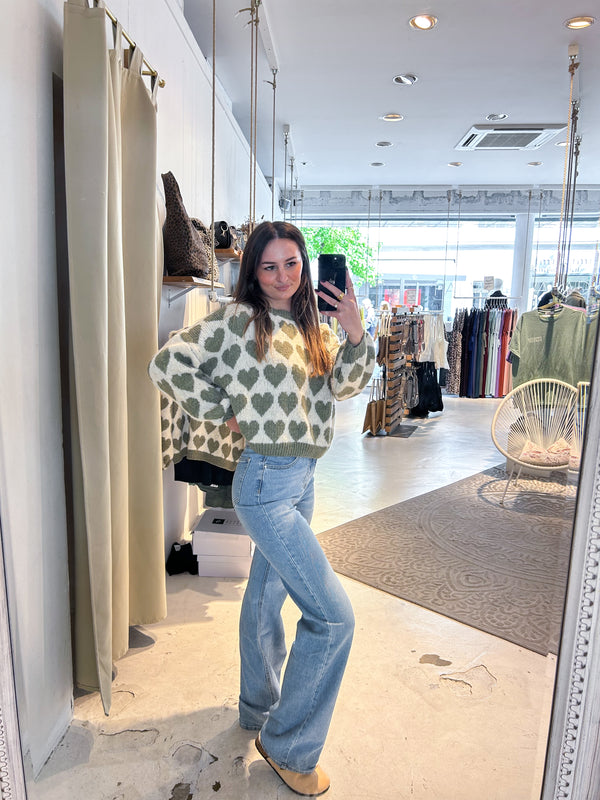 Wide Leg Extra Long Jeans Cut Hellblau