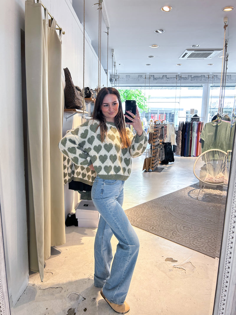 Wide Leg Extra Long Jeans Cut Hellblau