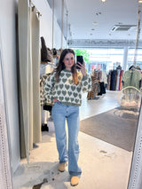 Wide Leg Extra Long Jeans Cut Hellblau