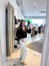 Strickjacke Braun