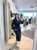 Jeans Mantel Schwarz