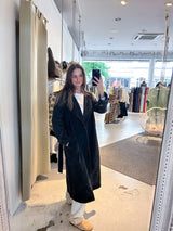 Jeans Mantel Schwarz