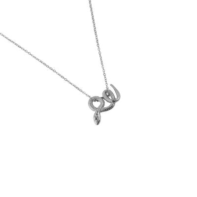 Twisting Snake Edelstahl Kette Silber