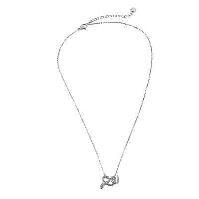 Twisting Snake Edelstahl Kette Silber