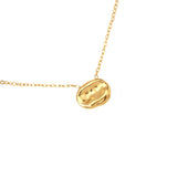 Solo Plate Edelstahl Halskette Gold