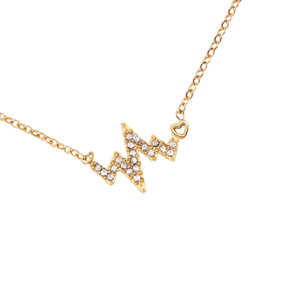 My Heartbeat Edelstahl Kette Gold