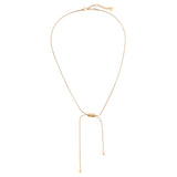 Bean With Chain Edelstahl Halskette Gold