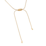 Bean With Chain Edelstahl Halskette Gold