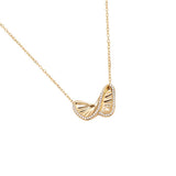 Like Diamond Butterfly Edelstahl Halskette Gold