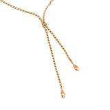 Chain With Drop Edelstahl Halskette Gold