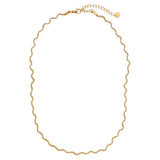 Nice Wave Chain Edelstahl Halskette Gold