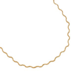 Nice Wave Chain Edelstahl Halskette Gold