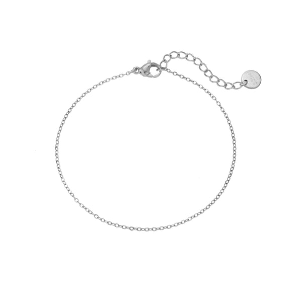 Simple Chain Edelstahl Armband Silber