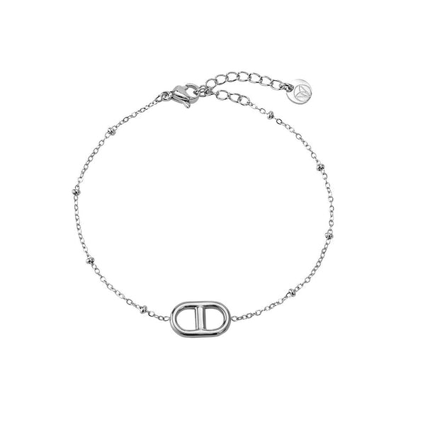 Elegant Form Edelstahl Armband Silber