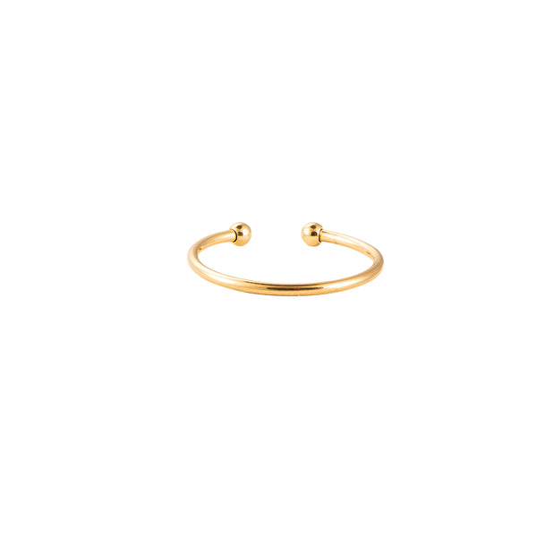 Simple Edelstahl Ring Gold