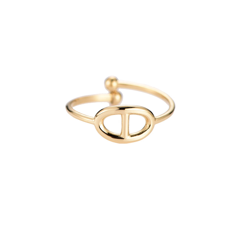 Simple as Phi Edelstahl Ring Gold
