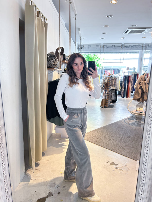 Cordhose Hellgrau