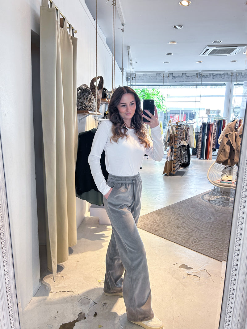 Cordhose Hellgrau
