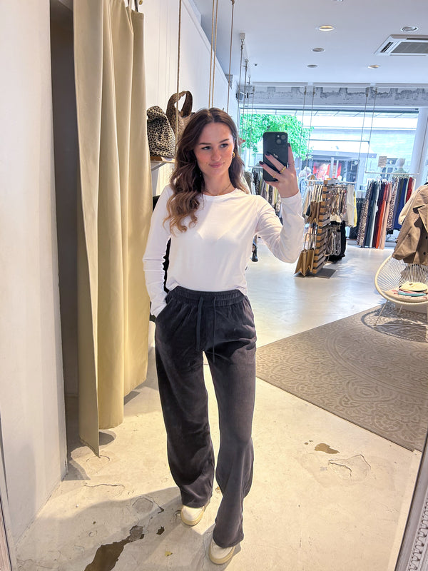 Cordhose Dunkelgrau