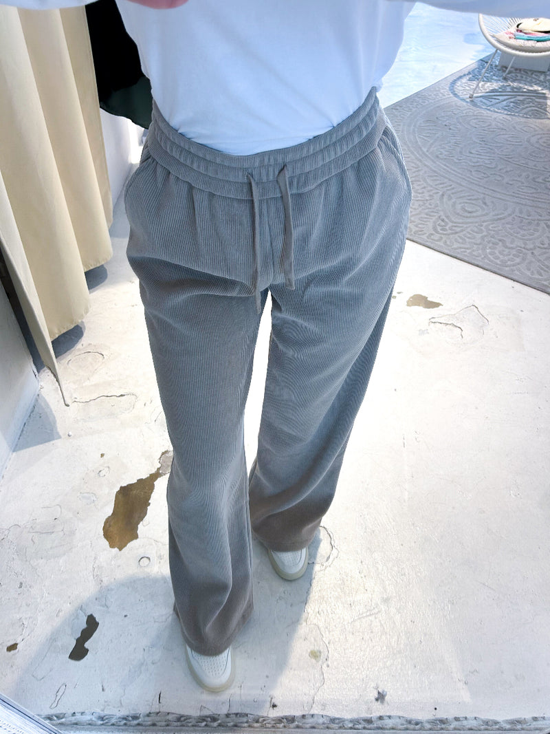 Cordhose Taupe